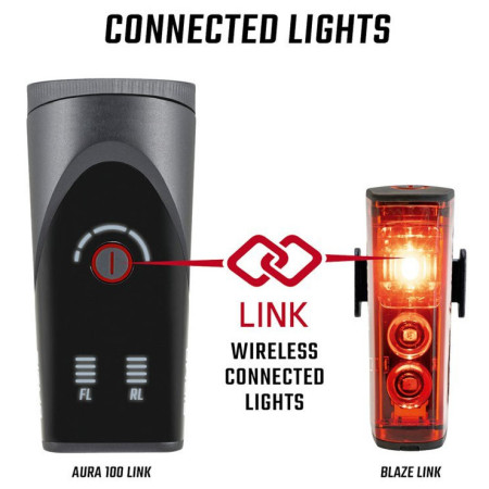 Sigma Aura 100 + Blaze Link első/hátsó lámpa