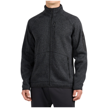 4F Fleece M485 férfi pulóver szürke Deep Black Melange