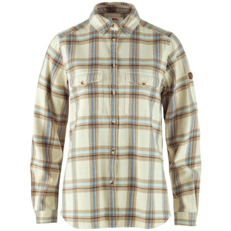 Fjällräven Övik Heavy Flannel Shirt W női ing bézs Chalk White-Fossil