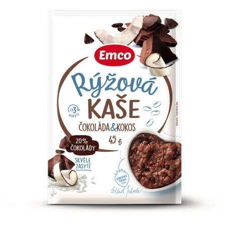 Emco Kókuszos-csokoládés rizskása 45 g kása