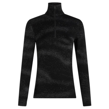 Icebreaker Women M 260 Tech Vertex LS HZ Chillwave női funkcionális felső fekete Black/Obsidia/J