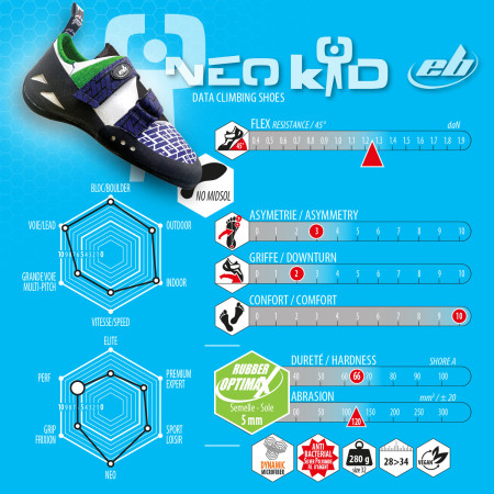 EB Climbing Neo Kid 3.0 gyerek mászócipő