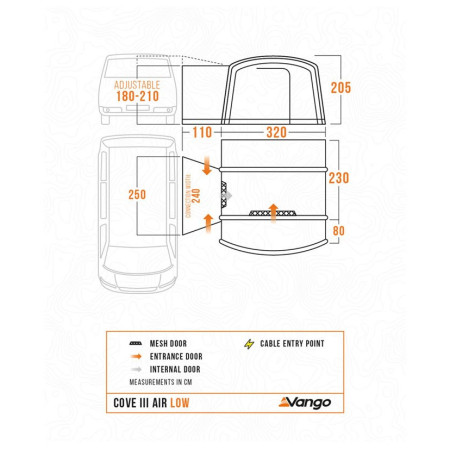 Vango Cove III Air Low elősátor