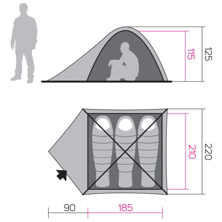 Hannah Tycoon 3 sátor