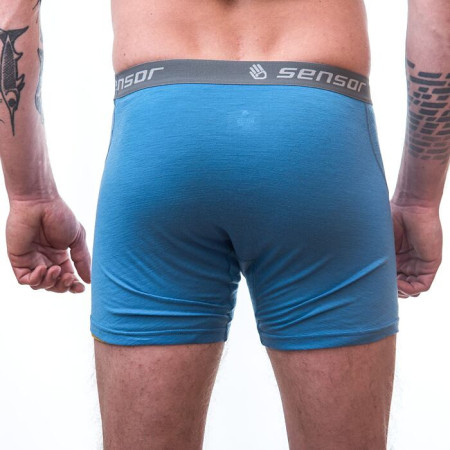 Sensor Merino Wool Active kék boxeralsó