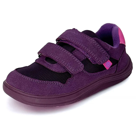 Bugga Safi Dark Purple gyerek barefoot cipők egész éves használatra