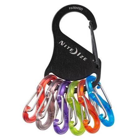 Nite Ize Keyrack S-biner kulcstartó fekete Černá