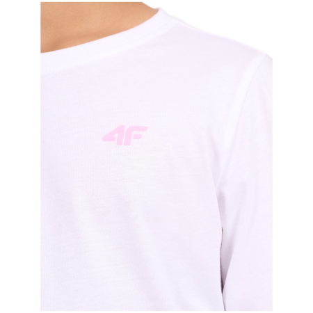 4F Longsleeve F654 White gyerek póló