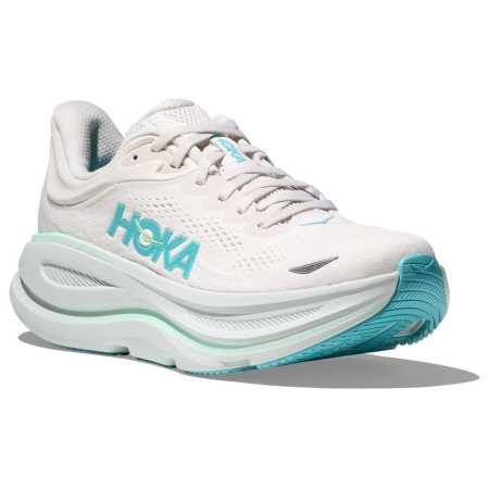 Hoka W Bondi 9 női futócipő fehér/kék Frost / Cielo Blue