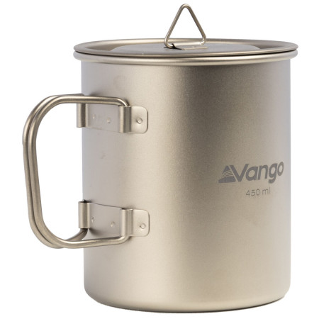 Vango Titanium Single Walled Mug 450ml bögrék-csészék ezüst Titanium