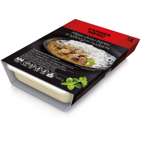 Expres menu Kétféle hús, rizstészta készétel