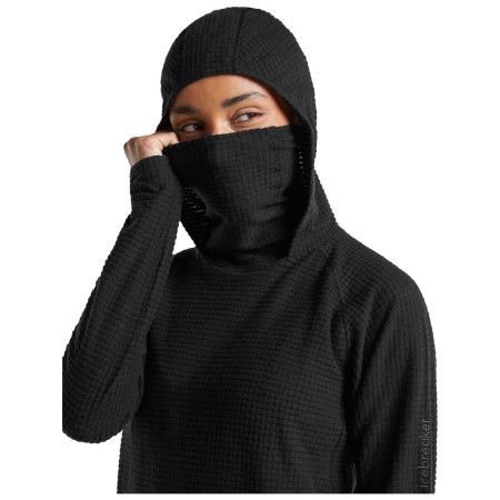 Icebreaker Wom Mer 400 RealFleece Grid Pulover Hood női pulóver