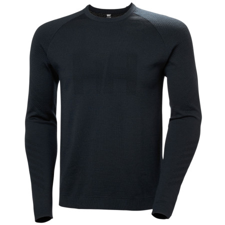 Helly Hansen Lifa Merino Knitevo Crew férfi funkcionális póló fekete 990 Black
