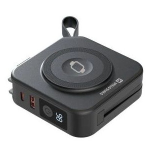 Swissten 10000 mAh All-in-one PRO power bank powerbank fekete