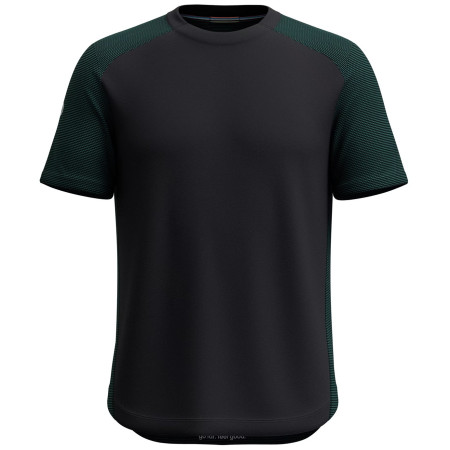 Smartwool M Active Mesh Short Sleeve férfi póló fekete/zöld evergreen/black