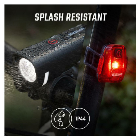 Sigma Aura 50 + Hiro 10 kerékpár lámpa szett