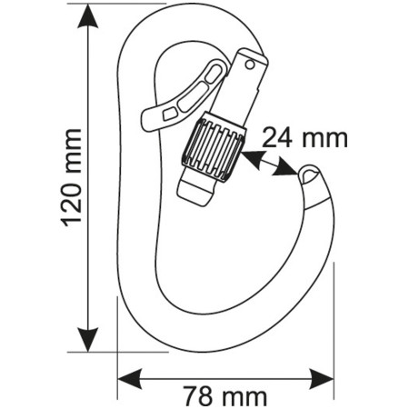 Camp Atom Belay Lock karabiner