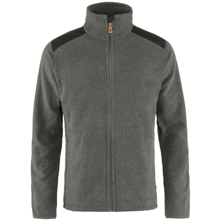Fjällräven Sten Fleece M férfi funkcionális pulóver sötétszürke Dark Grey