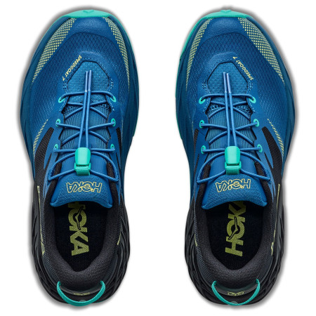 Hoka Speedgoat 7 Big Kids Black/Night Glow Blue gyerek cipő