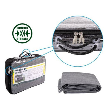 Brunner Sunny View 440xH190 árnyékoló - kifeszített sátorponyva