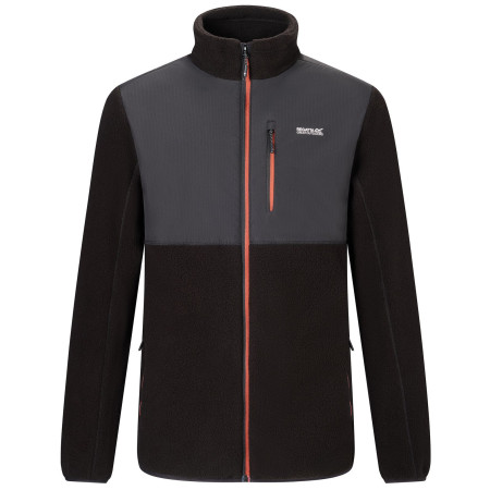 Regatta Morran WR fleece férfi funkcionális pulóver fekete/narancs Blk(BurntHn)