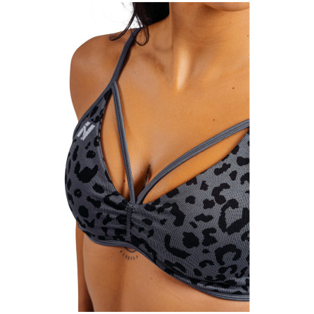 Nebbia Medium Support Leopard Sports Bra Primal sport melltartó
