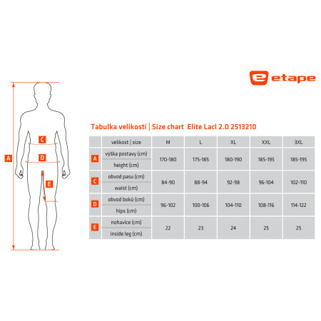 Etape Elite Lacl 2.0 férfi kerékpáros nadrág