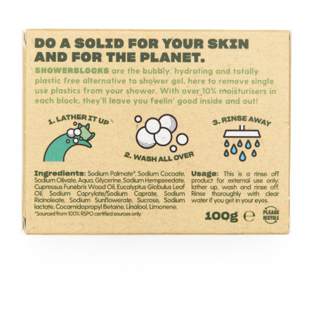 Totally Solid Solid Shower Gel EO Range - Cedarwood & Eucalyptus tusfürdő