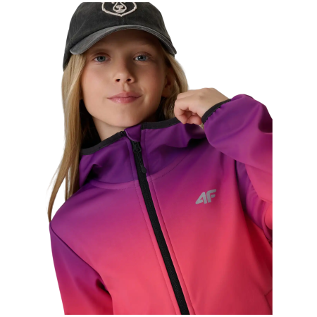4F Softshell Jacket F603 Multicolour 3 Allover gyerek softshell kabát