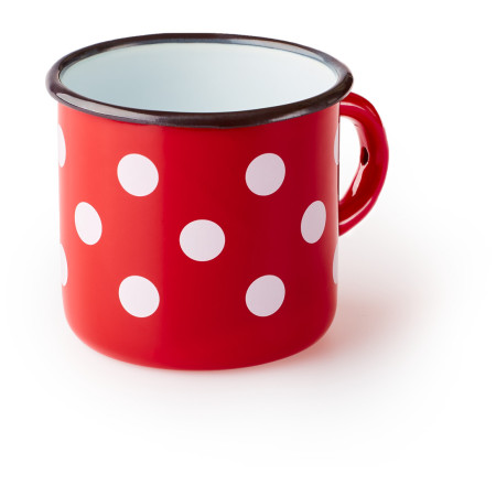 Zulu Piros bögre fehér pöttyökkel bögrék-csészék