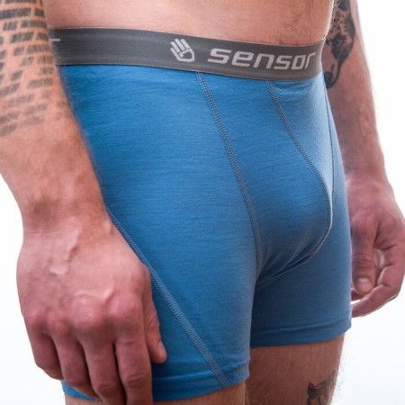 Sensor Merino Wool Active kék boxeralsó