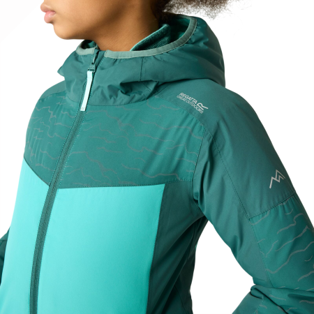 Regatta Illuma Reflective Jacket Mediterranea/Turquoise gyerek télikabát