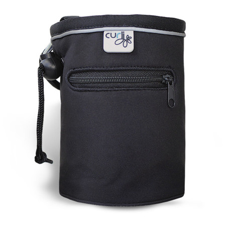 Curli Treatbag V1 jutalomfalat-tartó fekete black