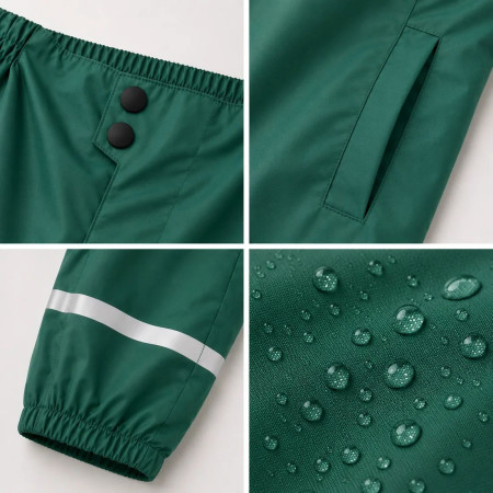 DucKsday Rainpants Dark Green gyermek vízálló nadrág