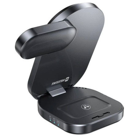 Swissten MagBase 3-in-1 vezeték nélküli töltő