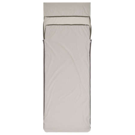 Sea to Summit Silk Blend Sleeping Bag Liner - Rectangular w/ Pillow Sleeve hálózsák bélés világosszürke Moonstruck Grey