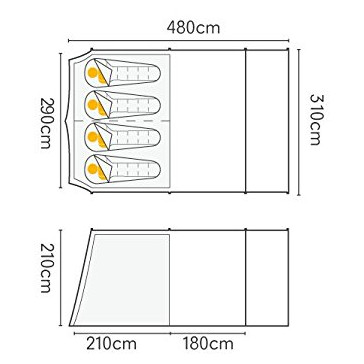 Regatta Karuna 4 4 személyes családi sátor