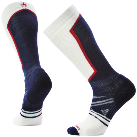 Smartwool Ski Full Cushion OTC Socks sízokni kék/fehér DEEP NAVY