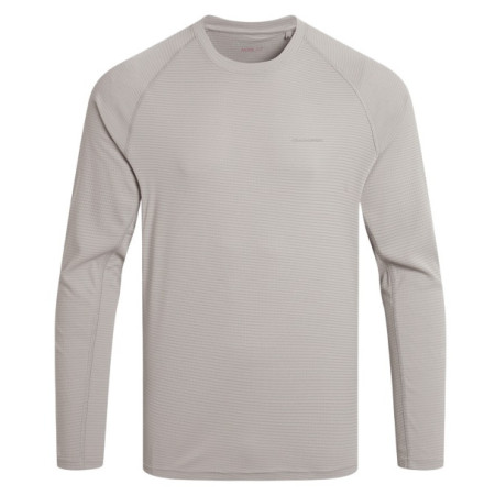 Craghoppers NosiLife SolarShield+ LS T-Shirt férfi póló világosszürke Parchment
