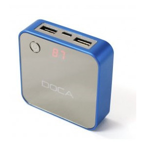 Powerbank DOCA 8400 mAh D525 kék