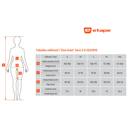 Etape Sara 2.0 női biciklis nadrág