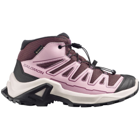 Salomon X Ultra Mid Gtx J Huckleberry-Dawn Pink-Concord Grape gyerek cipő rózsaszín Huckleberry / Dawn Pink / Concord Grape