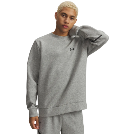 Under Armour Unstoppable Flc Crew férfi pulóver szürke Gray