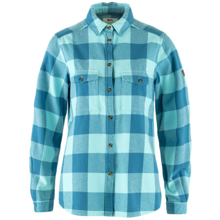 Fjällräven Övik Heavy Flannel Shirt W női ing kék Dawn Blue-Breeze Blue