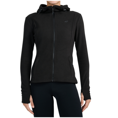 4F Fleece F468 női pulóver fekete Deep Black