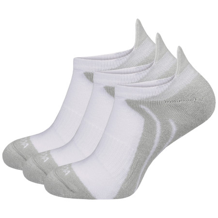MOOA Bamboo Active Low 3-pack zokni fehér/szürke White/Grey