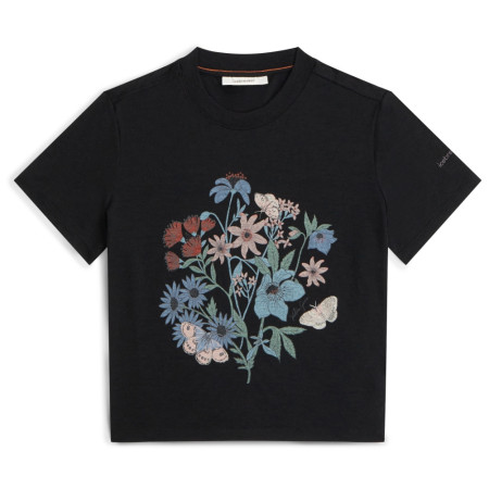 Icebreaker Merino 150 Tech Lite SS Crop Tee NZ Flora női póló