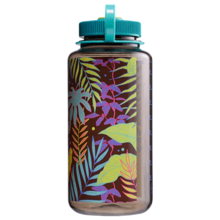 Nalgene Wide Mouth Psychedelic Botanical 1000 ml kulacs zöld/kék Woodsman/Botanical Ferns