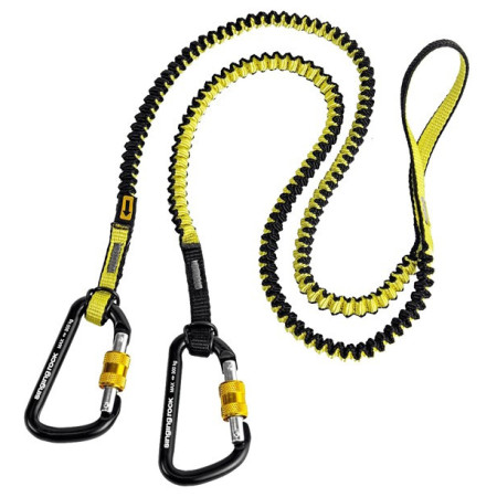 Jégcsákány rögzítő kantár Singing Rock Bungee sárga