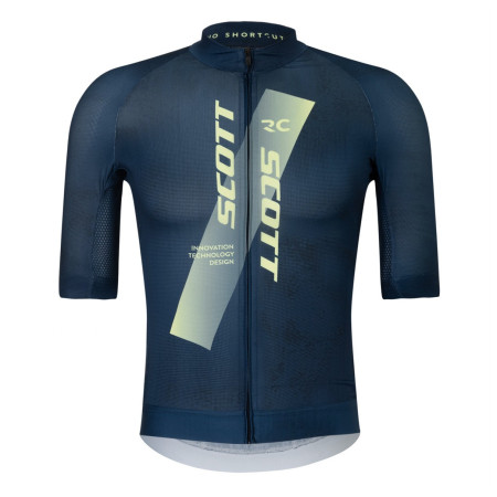 Scott Jersey M's RC Pro férfi kerékpáros mez sötétkék dark blue/acid yello